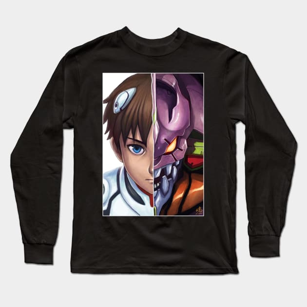 Shinji Long Sleeve T-Shirt by RySpirit